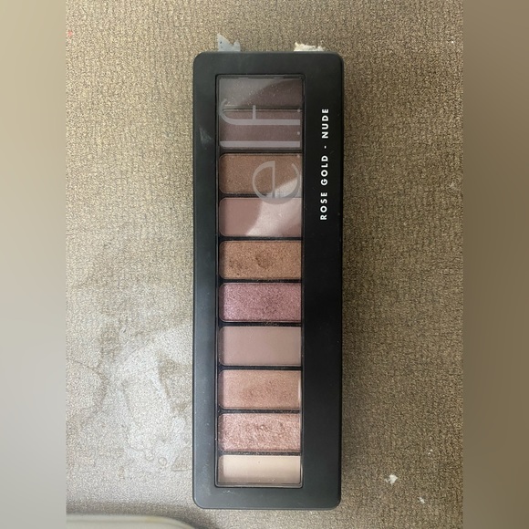 Elf Nude coloured pallet with glittery eye shadow selections and none glittery - Picture 1 of 2